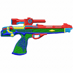 Guns Embroidery Design 4 Guns Embroidery Design 4